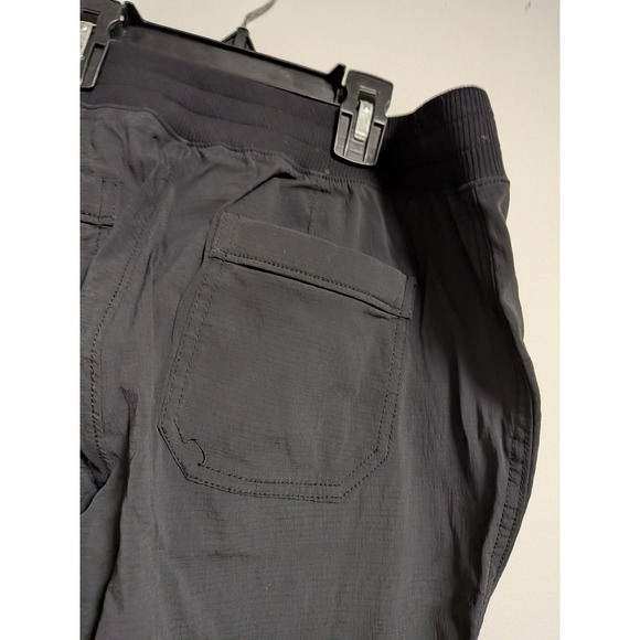 Athleta Womens Black Cargo Jogger Pants Ripstop Hiking Travel Size 8 - Picture 8 of 14